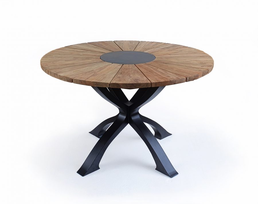 Round Table with metal base    
